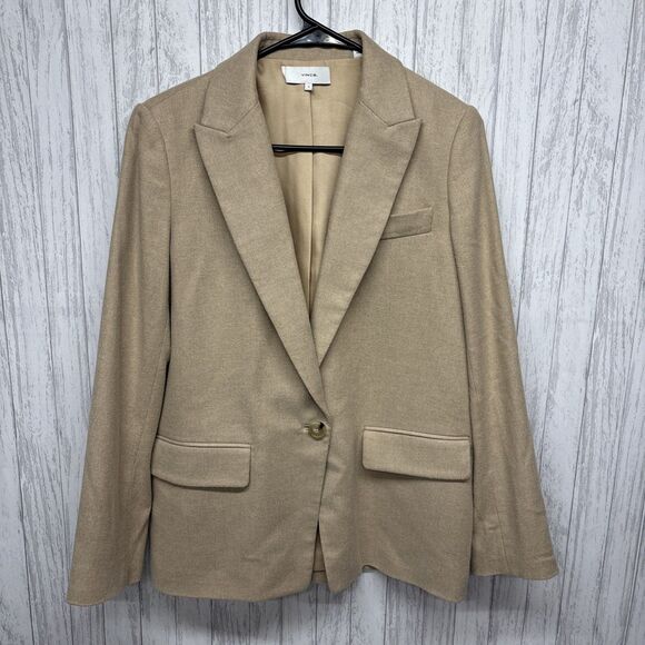 Vince Jackets & Blazers - Womens Size 4 Vince. Boyfriend Blazer Tan EUC
